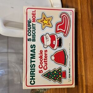 Vintage christmas cookie cutters 1984